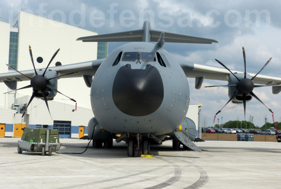 Avión A400M francés. Foto: Ginés Soriano Forte  Infodefensa.com