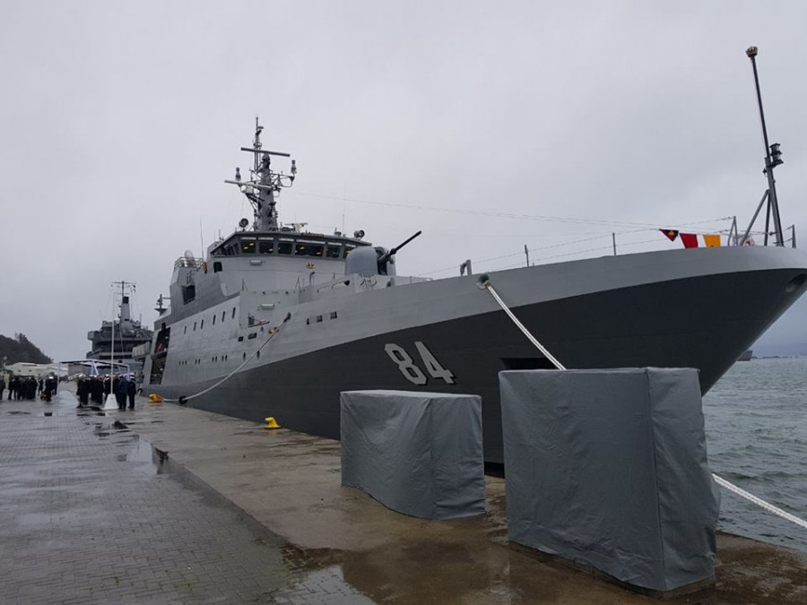La construcción del OPV-84 Cabo Odger requirió 28 meses e implicó 70 millones de dólares. Foto: Ministerio de Defensa de Chile