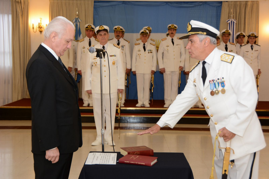 José Luis Villán asume como jefe interino de la Armada argentina. Foto: Armada