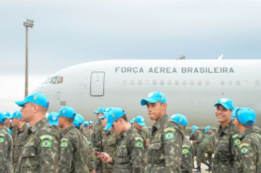 Retirada de las tropas brasileñas de Haití. Foto: FAB.