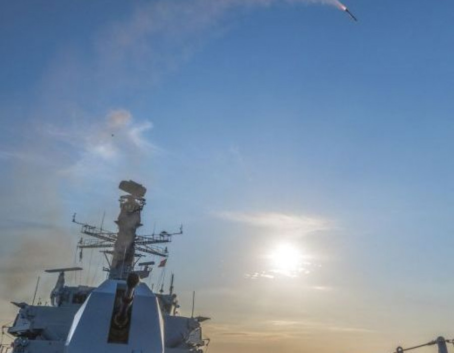 Primer disparo del sistema Sea Ceptor a bordo de la HMS Argyll. Foto: MBDA