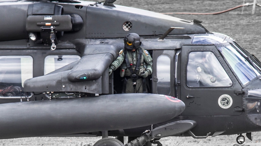Black Hawk S-70A del Grupo de Aviación N° 9 de la FACh. Foto: Issan Valenzuela.