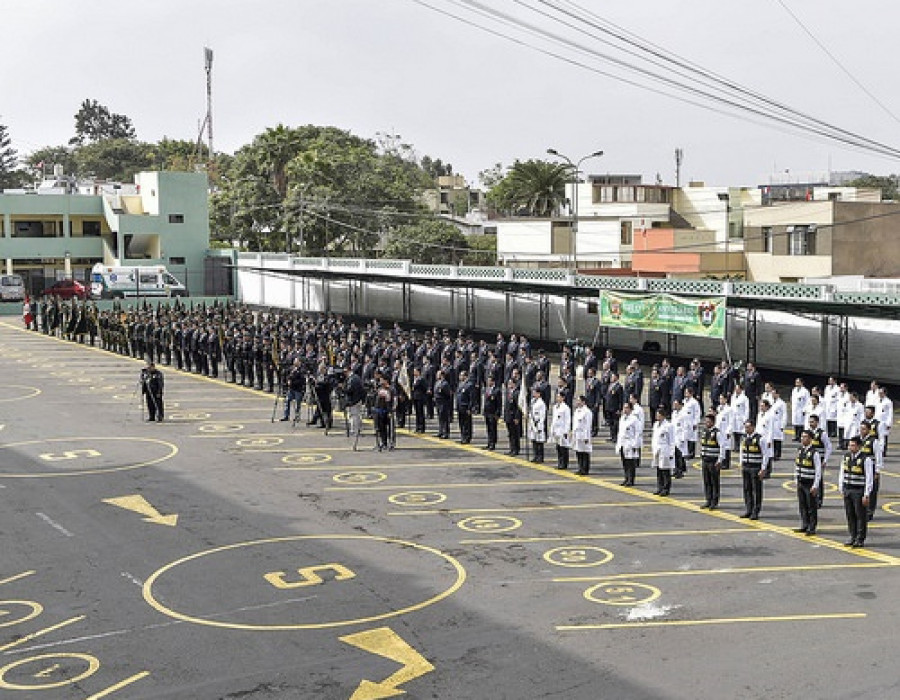 Ceremonia por el XX aniversario de la Dirección de Criminalística de la Policía Nacional del Perú. Foto: Ministerio del Interior del Perú