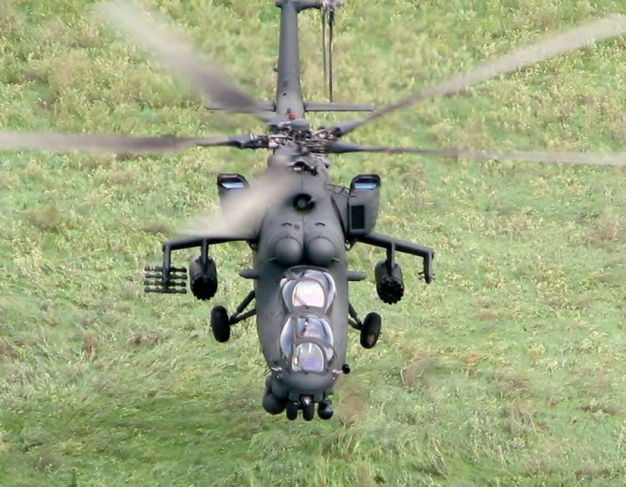 Helicóptero Mi-35M. Foto: Russian Helicopters