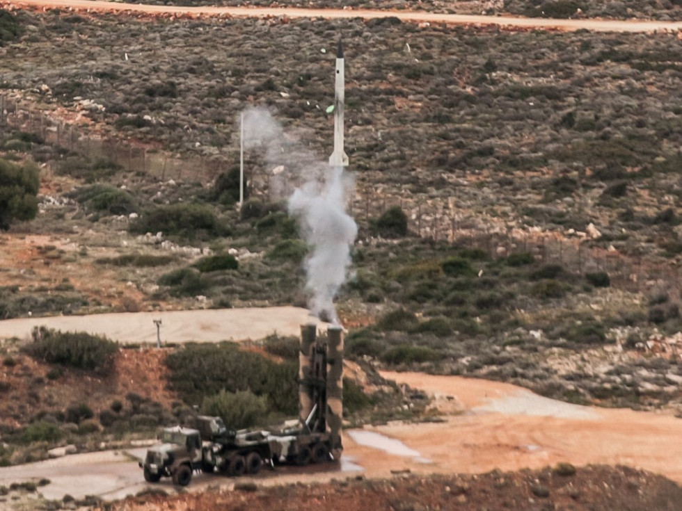 Sistema antiaéreo S-300. Foto: Ministerio de Defensa de Grecia