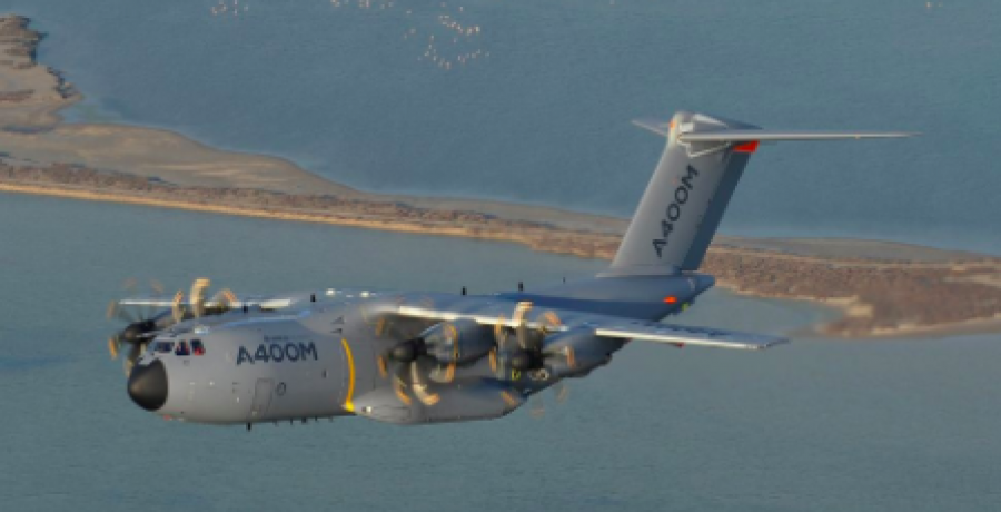 Imagen de un modelo A400M. Foto: Airbus