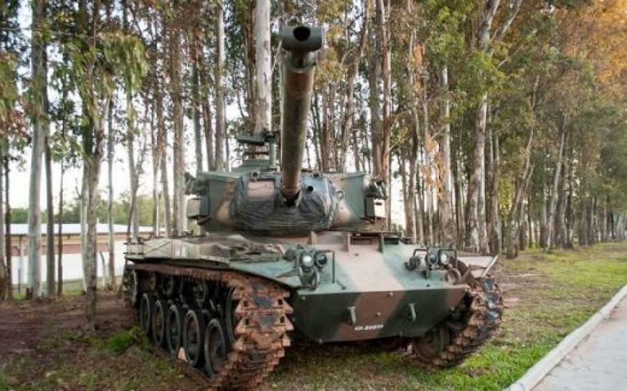 Tanque M41A1UR del Ejército brasileño. Foto: Roberto Caiafa