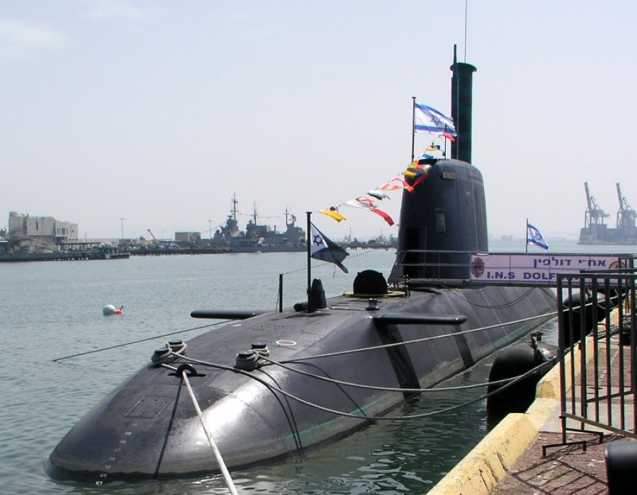 Submarino Dolphin israelí. Imagen: Shlomiliss