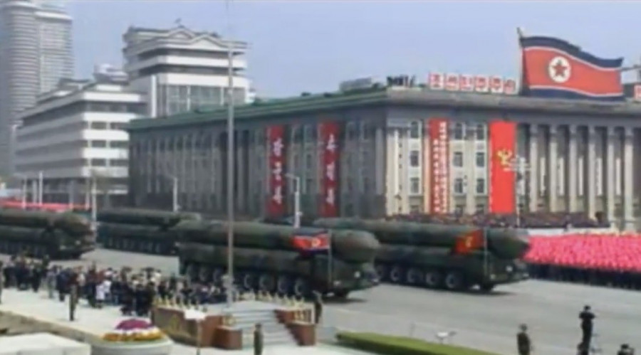 Desfile militar en Pyongyang. Foto: Web oficial de Corea del Norte