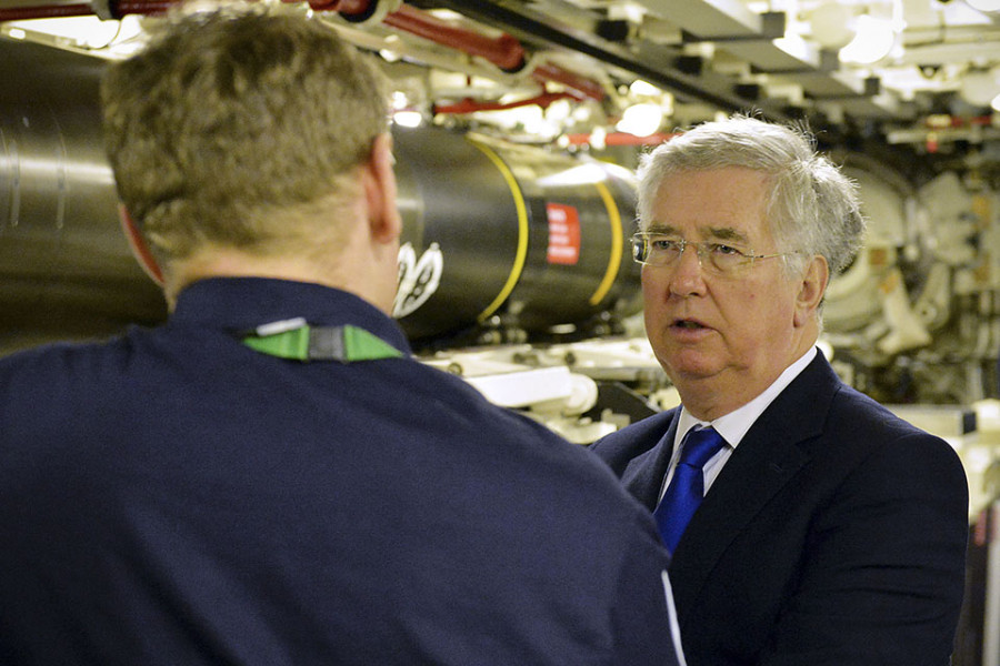 Michael Fallon, Secretario de Defensa de Reino Unido. Foto: Gobierno británico