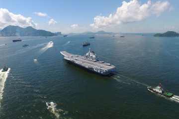 Portaaviones chino Liaoning. Foto: Armada del Ejército Popular de Liberación