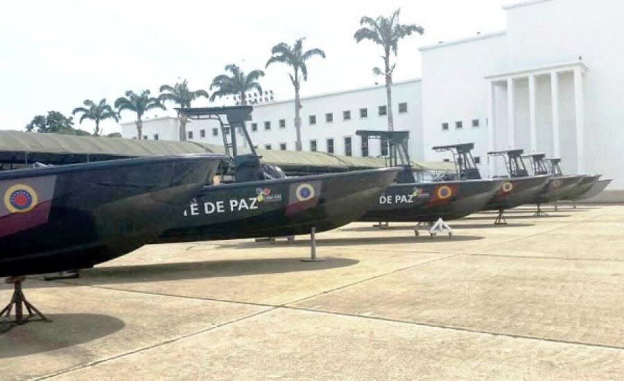 Lanchas patrulleras G-25 entregadas al Comando de Vigilancia Costera. Foto: Guardia Nacional de Venezuela.