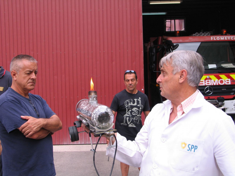 Pruebas realizadas en el parque de bombores de Móstoles
