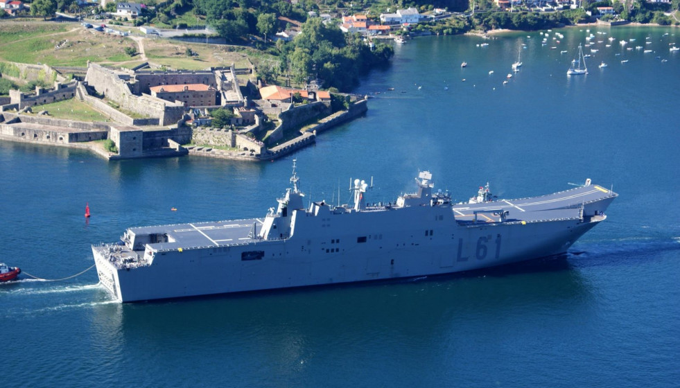 LHD Juan Carlos I en Ferrol. Foto: Armada