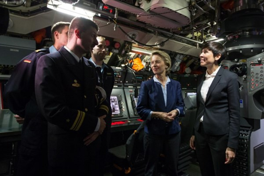 Las ministras de Alemania y Noruega, Ursula von der Leyen y Eriksen Søreide. Foto: Ministerio de Defensa de Noruega