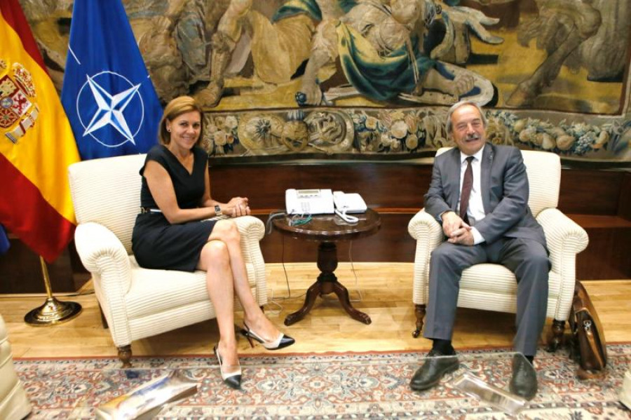 Cospedal y López durante la reunión del pasado julio. Foto: Ayuntamiento de Oviedo
