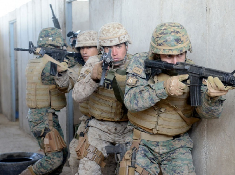 El Curso de Combate Especial 2017 en las instalaciones del Campo Militar Peldehue. Foto: Ejército de Chile.