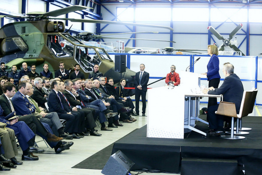 Acto de entrega en Albacete de los helicópteros. Foto: Ministerio de Defensa