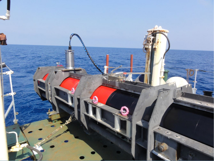 Torpedo F21 durante la prueba. Foto: DCNS