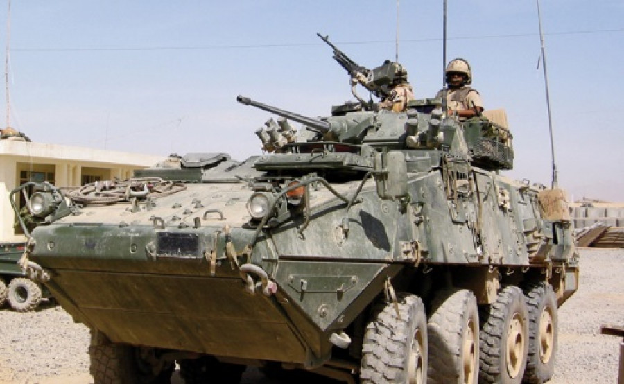 Vehículo blindado 8x8 LAV III. Foto: General Dynamics Land Systems - Canada-.