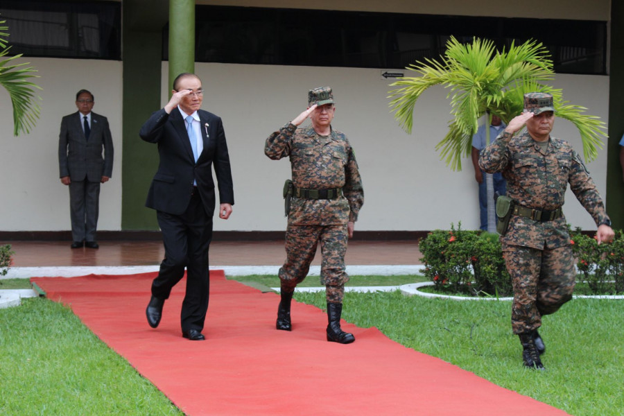 Visita del ministro de Defensa de Taiwán a El Salvador. Foto: Ministerio de Defensa de El Salvador.