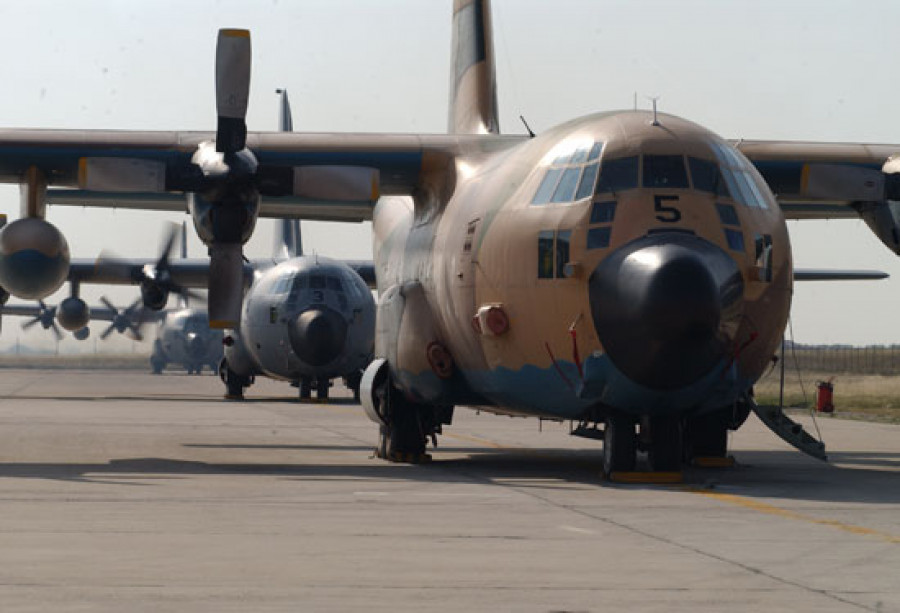 Avión de transporte C-130 Hercules. Foto: Ejército del Aire