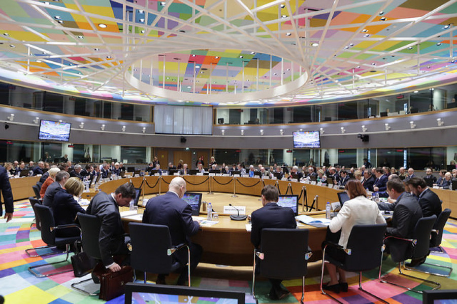 Reunión del Consejo de la Unión Europea en Bruselas. Foto: Ministerio de Defensa