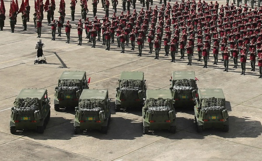 Vehículos CSVP4 ATV Lynx presentados en el acto del 80º aniversario de la Guardia Nacional. Foto: Agencia Venezolana de Noticias.