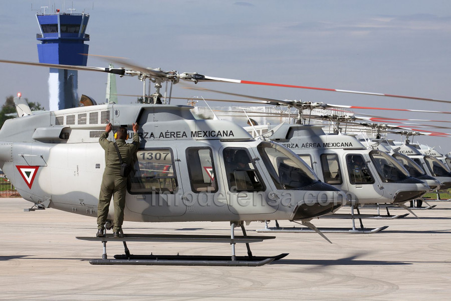 Helicópteros fumigadores Bell-407GX de la FAM