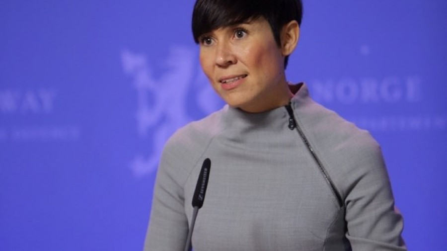 La ministra de Defensa de Noruega, Ine Eriksen Søreide. Ministerio de Defensa de Noruega