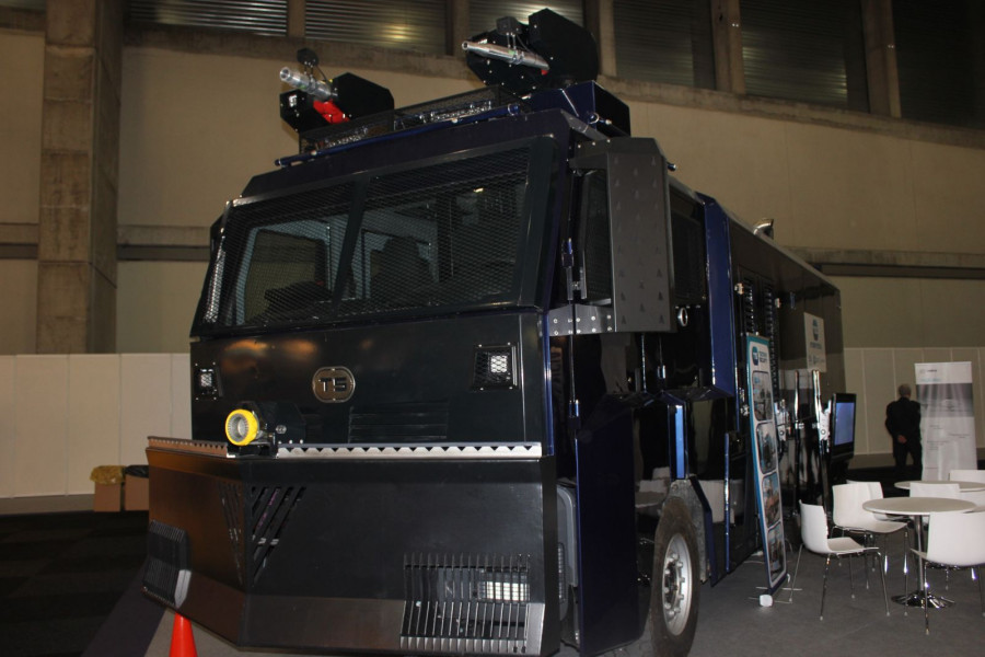 Camión antidisturbios de Tecnove Security. Foto: Infodefensa.com