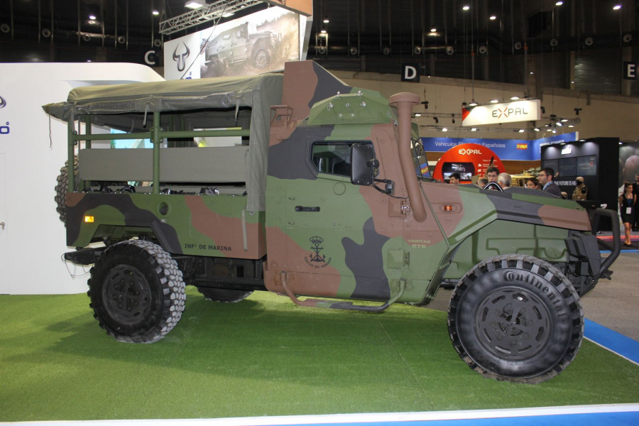 Vamtac ST5 de Infantería de Marina en Homsec. Foto: Infodefensa.com