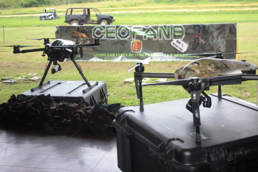 Vehículos aéreos no tripulados empleados en el curso de instructores. Foto: Comando Estratégico Operacional.