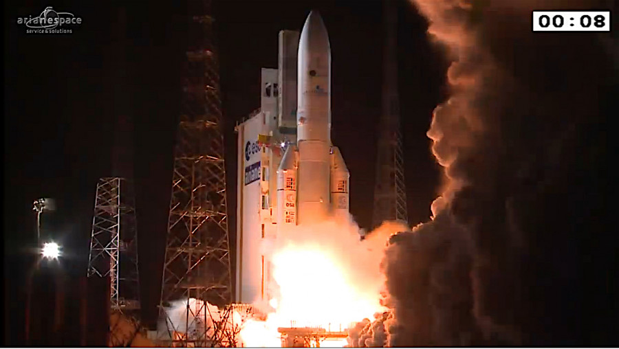 El lanzamiento de Ariane 5 desde la Guayana a través de Internet. Foto: VisionaTAS