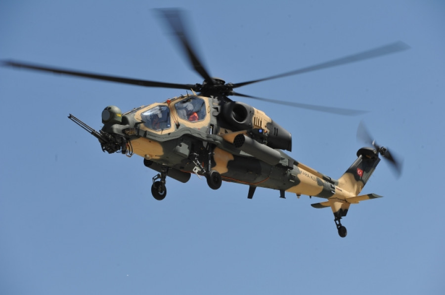 Helicóptero de Ataque T129 Atak. Foto: TAI