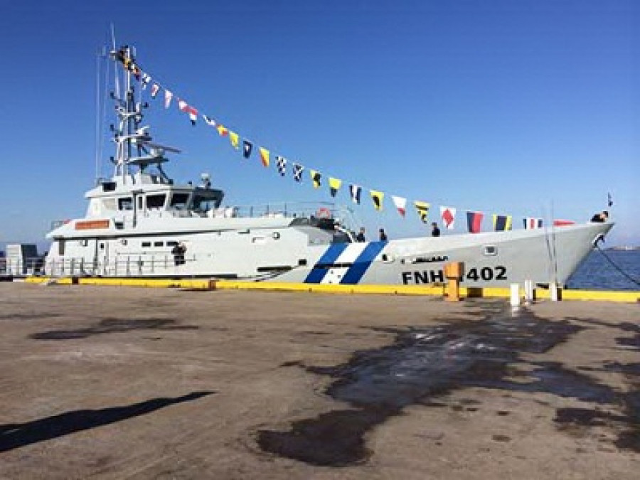 El patrullero Morazán FNH 1402, del tipo Damen SPa 4207. Foto: Fuerza Naval de Honduras.