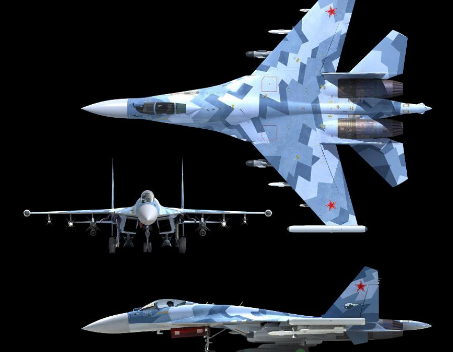 Caza ruso Su-35. Foto: United Aircraft Corporation Russia