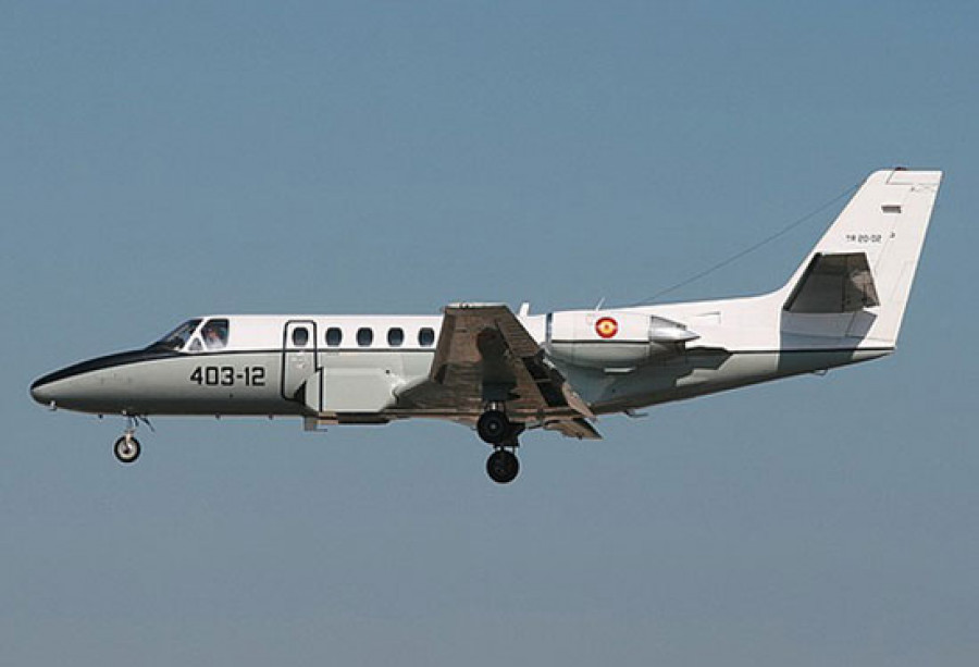 Cessna Citation V del Centro Cartográfico y Fotográfico. Foto: Ejército del Aire