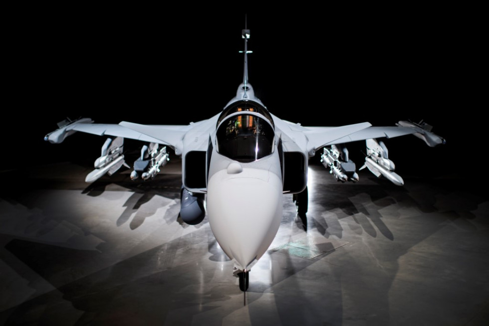 Avión de combate Gripen. Foto: Saab