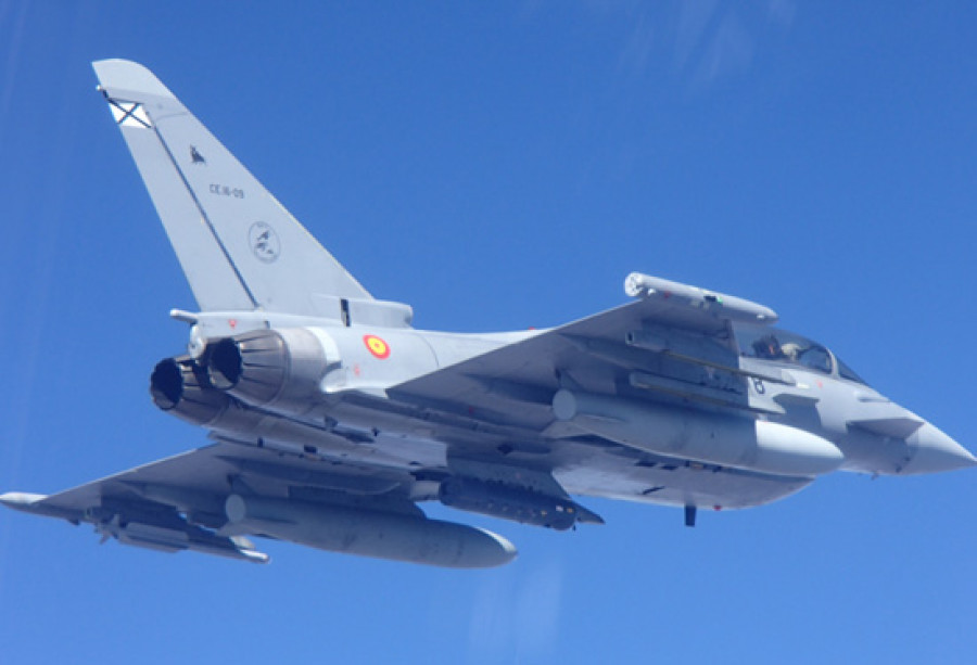 Eurofighter en vuelo. Foto: Ejército del Aire