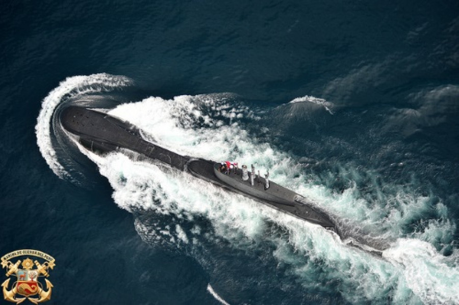 Submarino tipo U209-1200 de la Armada peruana. Foto: Marina de Guerra del Perú.