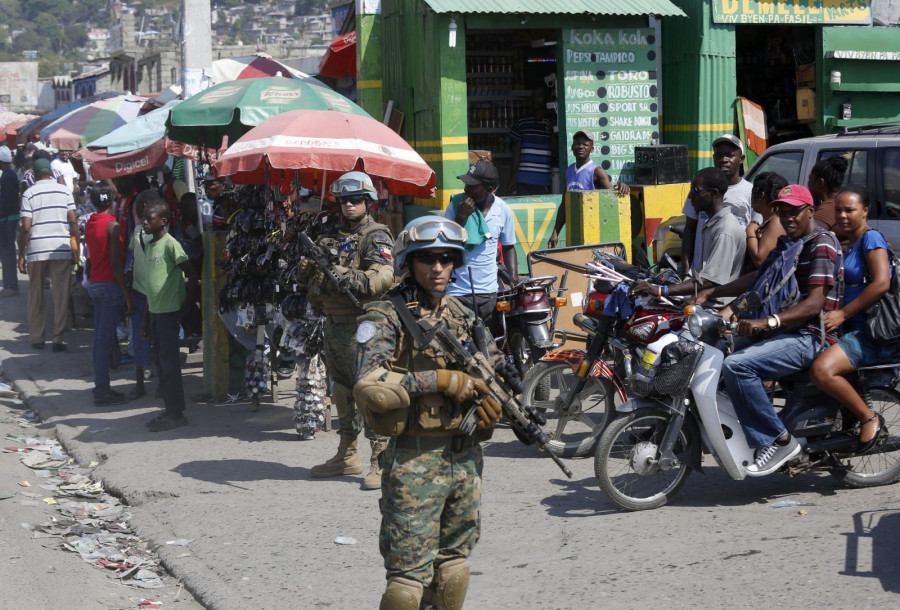Efectivos del Batallón Chile en Haití. Foto: Ministerio de Defensa de Chile