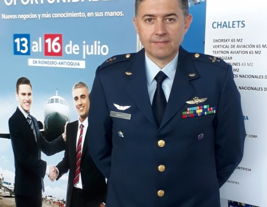 Coronel Edgar Sánchez, director de la F-Air 2017. Foto Erich Saumeth C.