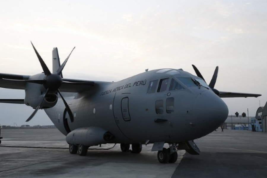 Segunda unidad del C-27J Spartan de la Fuerza Aérea del Perú. Foto: Ministerio de Defensa del Perú