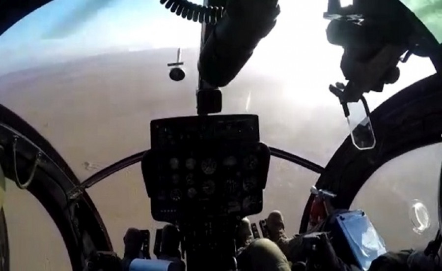 Curso de vuelo táctico y operación de armas de helicópteros MD530F. Foto: Comando de Educación y Doctrina del Ejército de Chile