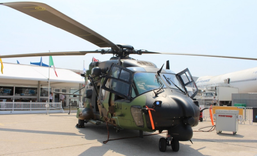 Helicóptero NH90 expuesto en Paris Air Show. Foto: Infodefensa.com