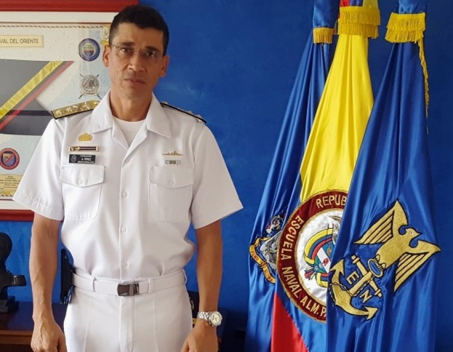 Almirante Pérez, nuevo comandante de la FNC. Foto: Erich Saumeth C.