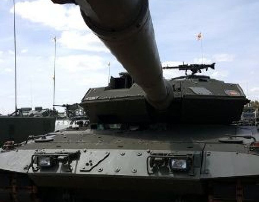 Cañón de un Leopard 2E. Foto: Ejército de Tierra