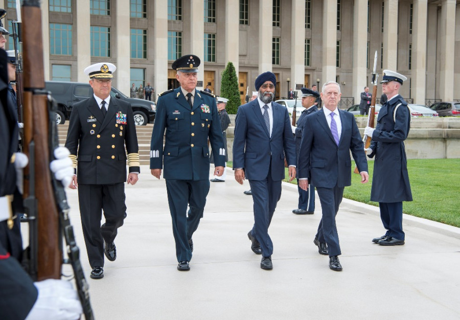 Los secretarios de la Defensa y Marina de México en Washington, D.C., E.U.A.. Foto Department of Defense