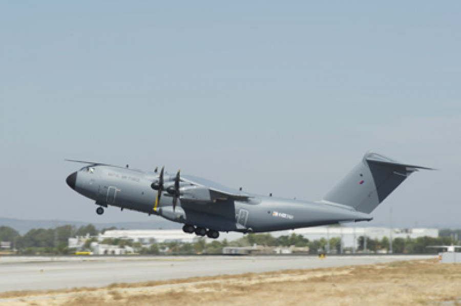 A400M de Reino Unido. Foto: Airbus DS